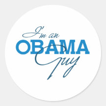 Je suis un type d'Obama Adhésif Rond