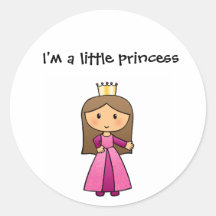 Je suis une petite princesse autocollant