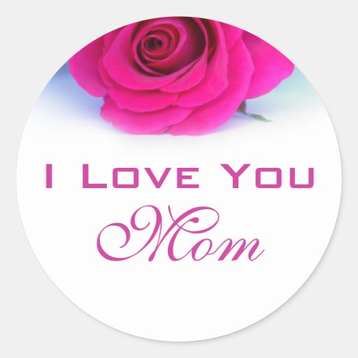 Je t'aime autocollant de maman