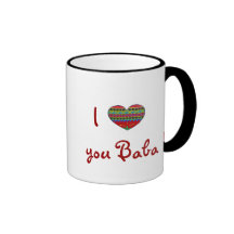 Je t'aime baba de tout mon coeur tasse
