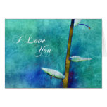 Je t'aime - carte d'aqua