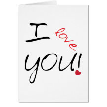 Je t'aime cartes