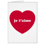 JE T'AIME CARTES DE VŒUX