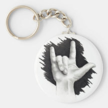 JE T'AIME DANS ASL #2 PORTE-CLEFS