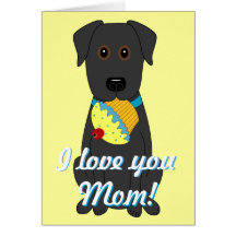 Je t'aime maman ! carte de vœux