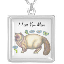 Je t'aime maman, collier d'amoureux de les chats