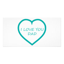 Je t'aime papa cartes de vœux avec photo
