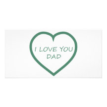 Je t'aime papa photocarte customisée