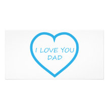 Je t'aime papa photocarte personnalisée