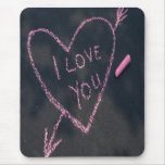 Je t'aime, sur un tapis de souris