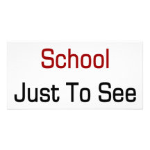 Je vais à l'école juste voir des filles photocarte customisée