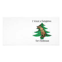 Je veux un kangourou pour Noël Cartes Avec Photo