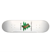 Je veux un kangourou pour Noël Skateboards Personnalisés