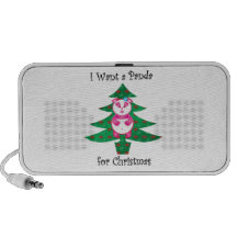 Je veux un panda pour Noël Haut-parleur Ordinateur Portable