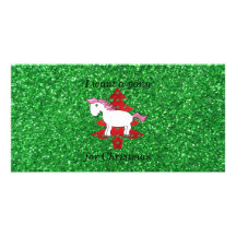 Je veux un poney pour Noël Cartes De Vœux Avec Photo