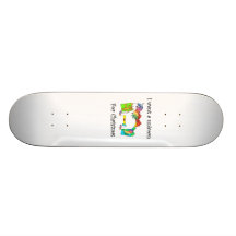 Je veux une licorne pour Noël Skateboard Customisable