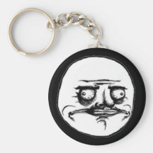 Je visage Keychains de rage de Meme d'Internet de  Porte-clef