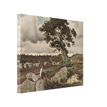 Jean-Baptiste Corot - Forest of Fontainebleau Gallery Wrap Canvas