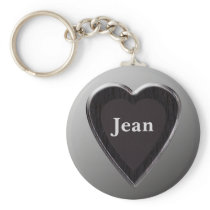 Jean Heart Keychain by 369MyName