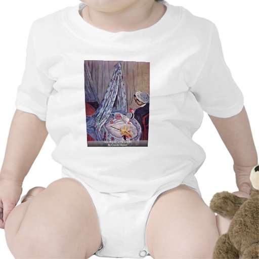 Jean Monet In His Cradle By Claude Monet T-shirts
