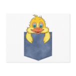 Jean Pocket Baby Duck Postcard