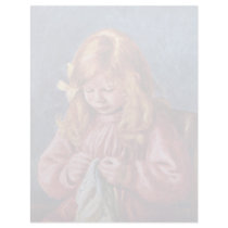 Jean Renoir In The Sewing By Pierre-Auguste Renoir Personalized Letterhead