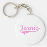 Jeanie Classic Style Name Keychain