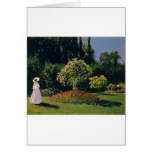 Jeanne-Marguerite Lecadre in the Garden (1866) Greeting Cards