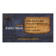 Jeans Cartes De Visite Professionnelles