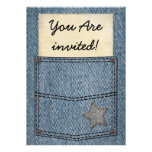 Jeans Pocket Party Invitations