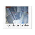 jeans ? impressions sur toile