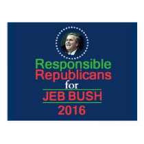 Jeb BUSH 2016 Postcard postcards