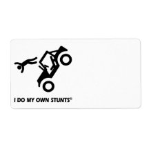 Jeep My Own Stunts Custom Shipping Label