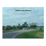 Jefferson City, Mo. Capitol Building Area Post Card