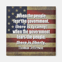 Jefferson: Liberty vs. Tyranny Fridge Magnets