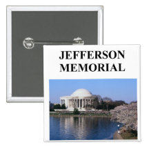 jefferson memorial pinback button