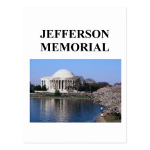 jefferson memorial postcard