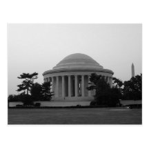 Jefferson Memorial Washington Monument Postcards