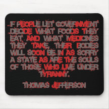 Jefferson on Food and Medicine Mouse Pads
