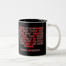 Jefferson on Food and Medicine Mug