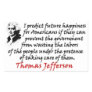 Jefferson: Prevent The Government Rectangle Stickers