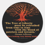 Jefferson Tree of Liberty Round Sticker