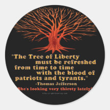 Jefferson Tree of Liberty Round Sticker