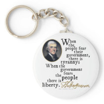 Jefferson Tyranny-Liberty Quote Keychain