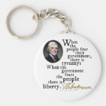Jefferson Tyranny-Liberty Quote Keychain
