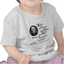 Jefferson Tyranny-Liberty Quote Tshirts