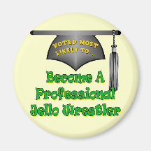 Jello Wrestler Refrigerator Magnet