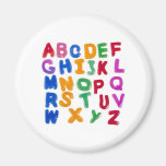Jelly alphabets fridge magnets