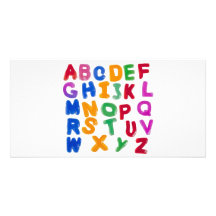 Jelly alphabets photo cards