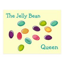 Jelly Bean Queen Easter Card Post Card